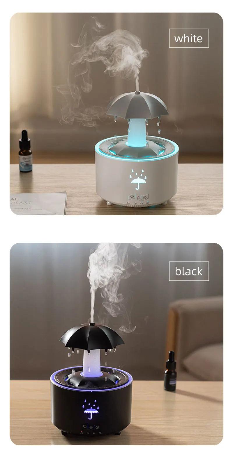 Creative Raindrop Humidifier  Aroma Diffuser with Colorful Light