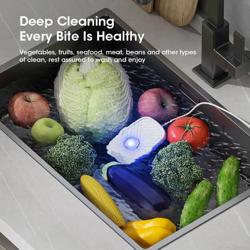 Ultrasonic Vegetable Washing Machine - Electric Fruit Vegetable Cleaner for Home Use - STOREBLITZ