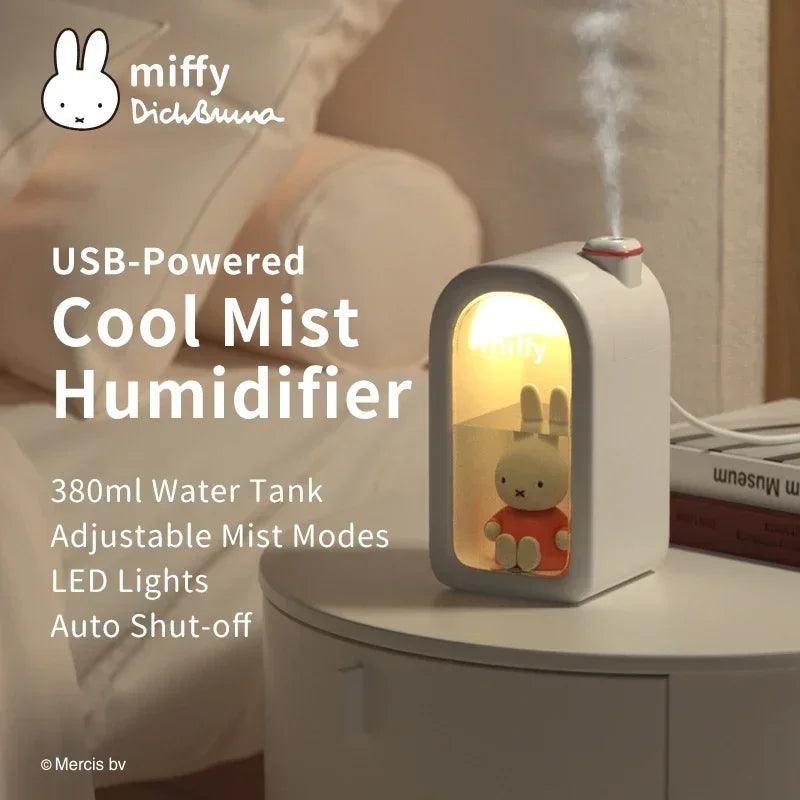 Miffy USB Portable Cool Mist Humidifier with Night Light - Cute Bedroom Gift