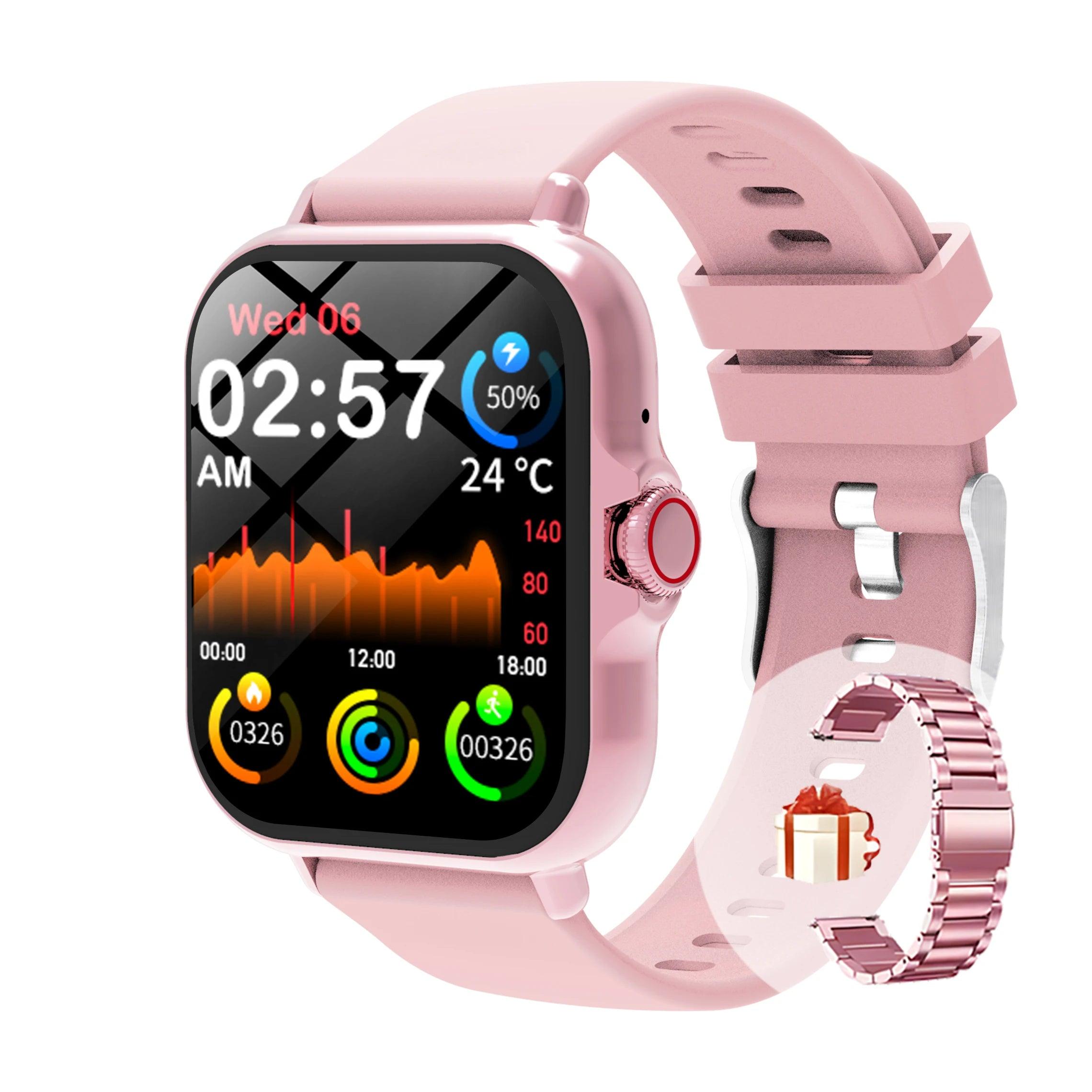 Waterproof Fitness Smart Watch with Call Message and Sleep Tracking for iPhone and Android