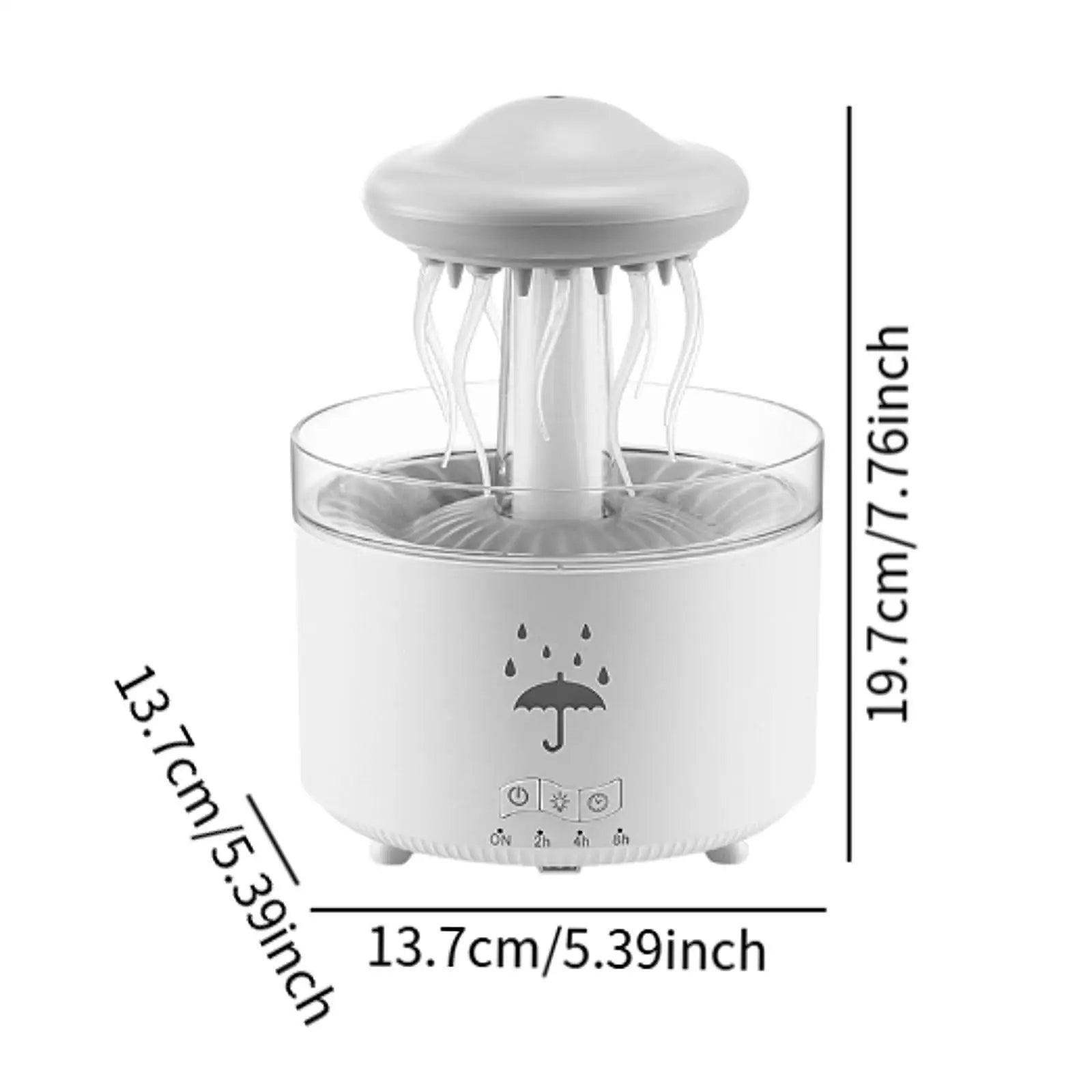 Rotating Raindrop Humidifier - 300ml Essential Oil Diffuser for Home  Office