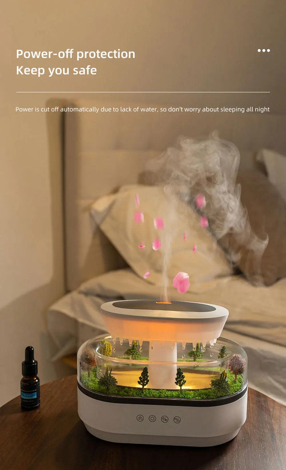 Aromatherapy Humidifier - Landscape Raindrop Diffuser for Families