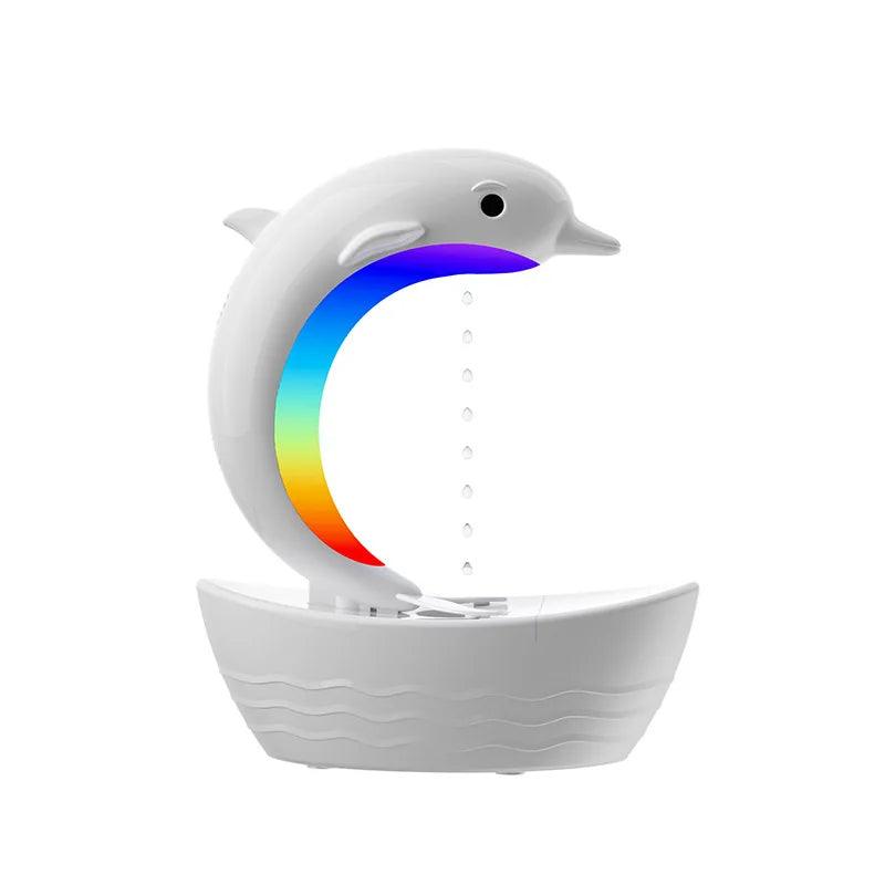 Dolphin Bluetooth Speaker Humidifier - Colorful Anti-Gravity Water Light Decor