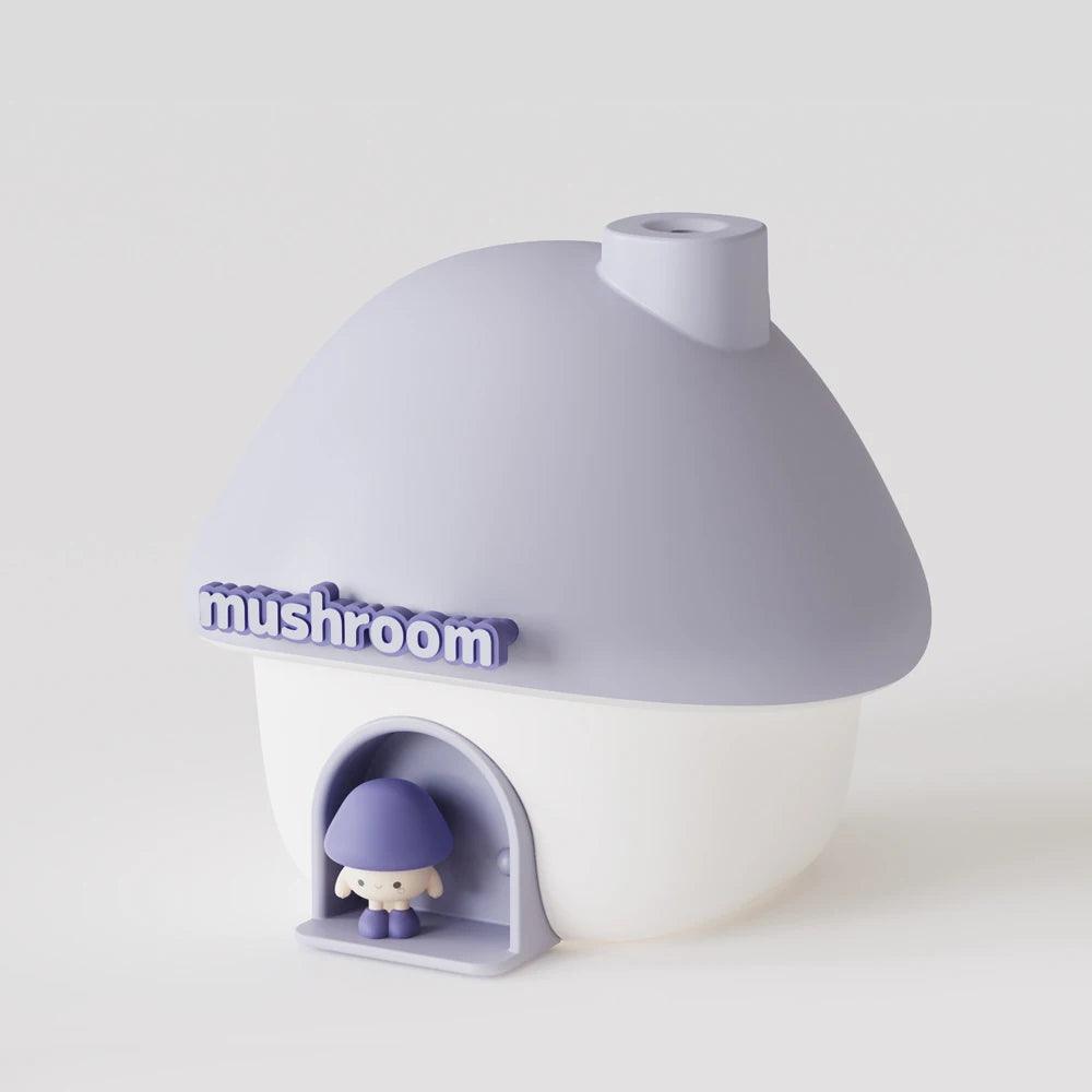 Colorful Mushroom House Humidifier - 300ml Mini Essential Oil Diffuser with Ultrasonic Technology