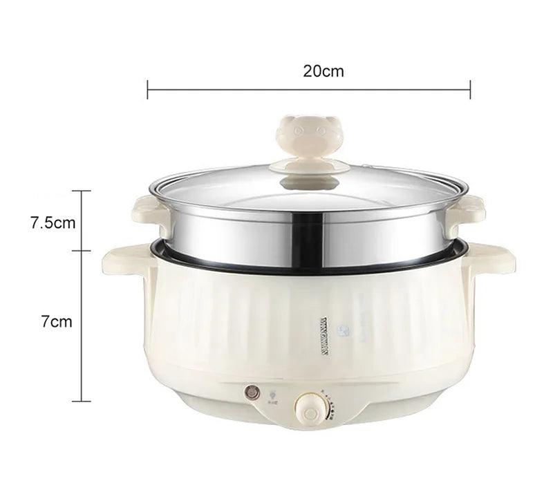 220V Multi Cooker - Non-Stick Electric Pot for 1-2 People