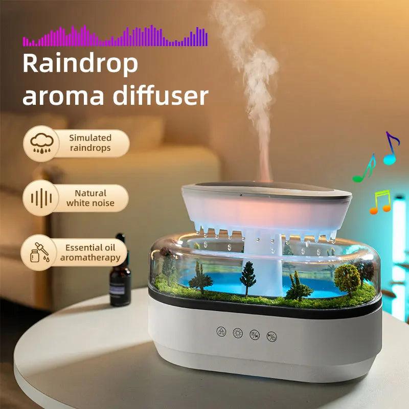 Aromatherapy Humidifier - Landscape Raindrop Diffuser for Families