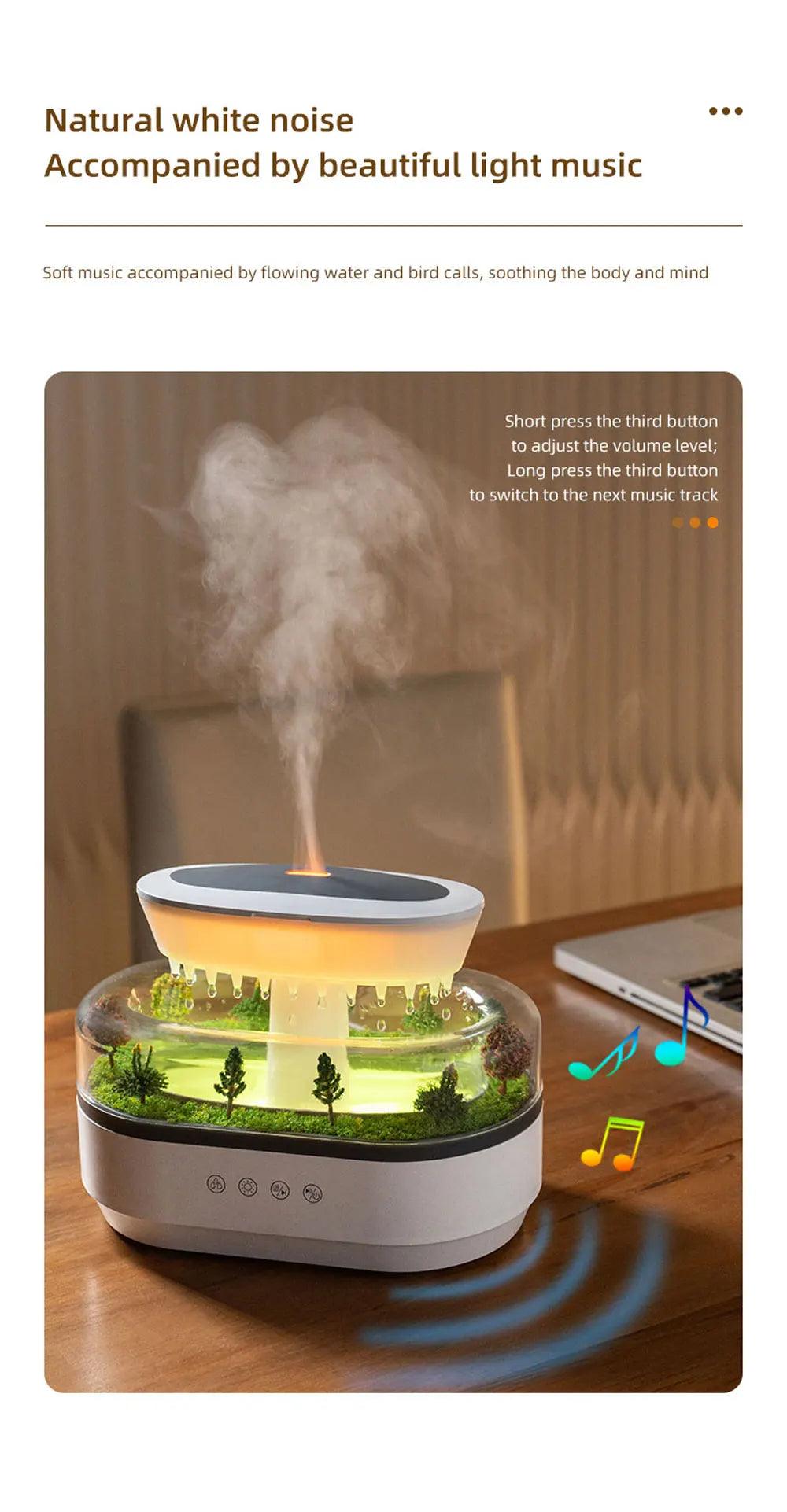 Aromatherapy Humidifier - Landscape Raindrop Diffuser for Families