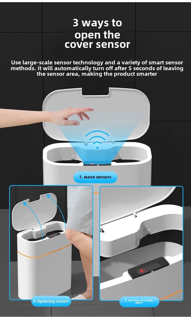 Smart Trash Can  Luxury Electric Toilet - Inductive Household Essentials