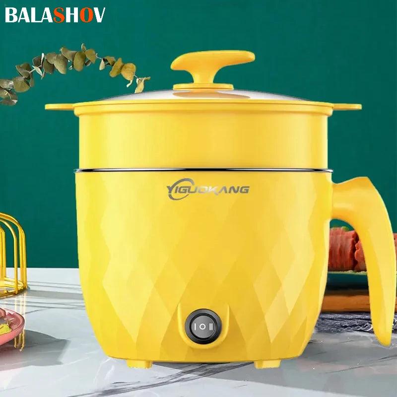 Mini Electric Rice Cooker - Portable Non-Stick Multicooker for Home and Kitchen