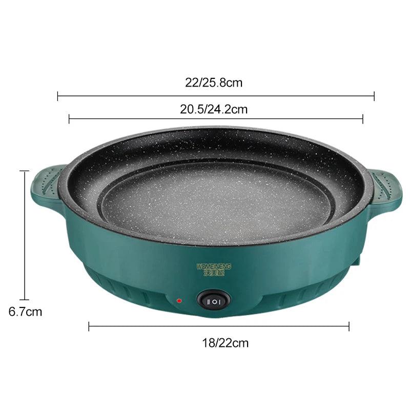 Electric MultiCooker - Non-Stick Frying Pan for Steak Fish  Omelettes