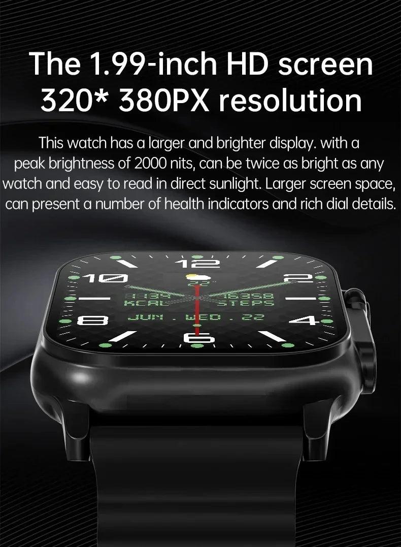 T10 U2 Smart Watch - 49mm NFC GPS Bluetooth Smartwatch for Men  Women