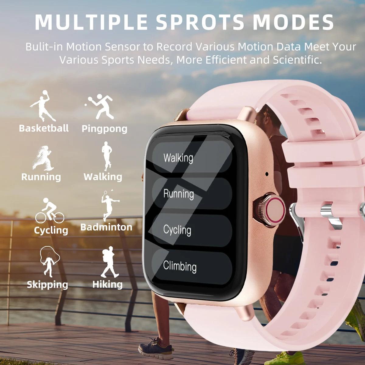 Smart Watch - 183 Waterproof Fitness Tracker with Call Alerts and Pedometer