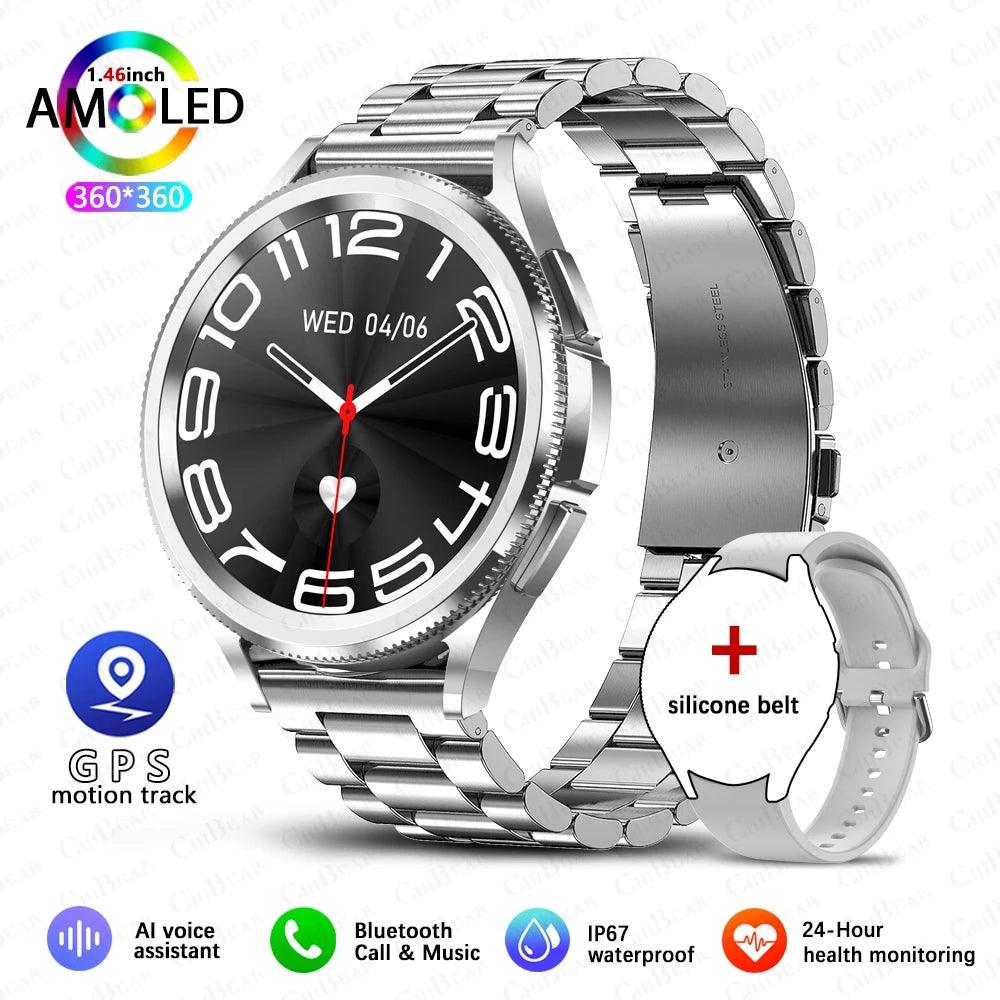 Samsung Galaxy Watch6 Classic - Waterproof GPS Smartwatch with Bluetooth Call  Health Tracking