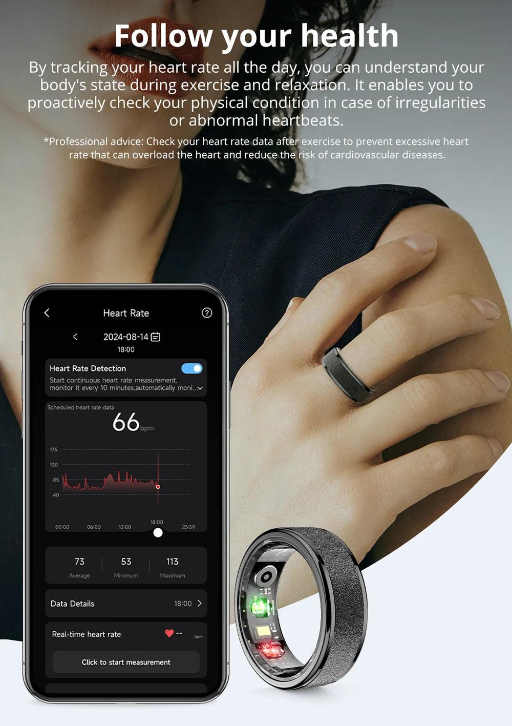 COLMI R10 Smart Ring - Health  Sleep Monitor 5ATM Waterproof Multi-Sport Mode