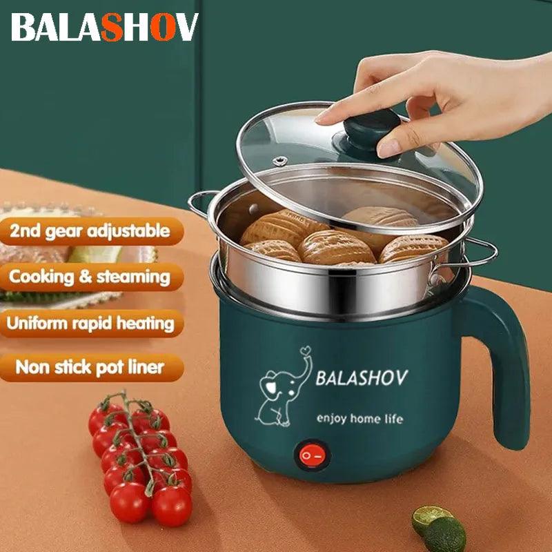 Mini Electric Cooker - Non-stick Hot Pot Steamer for 1-2 People