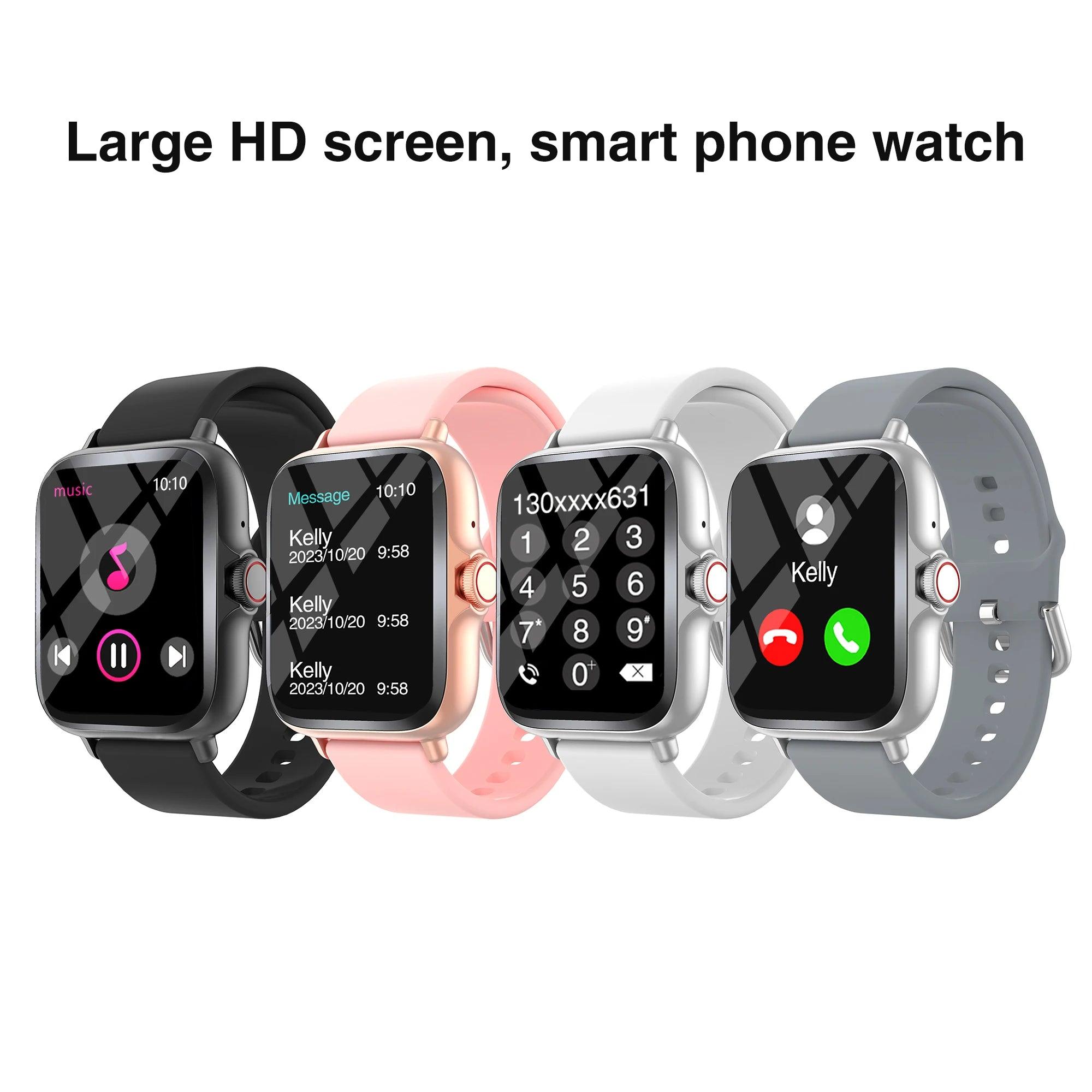 Smart Watch - Full Touch Screen with Call Message Sleep Monitor and Pedometer Features