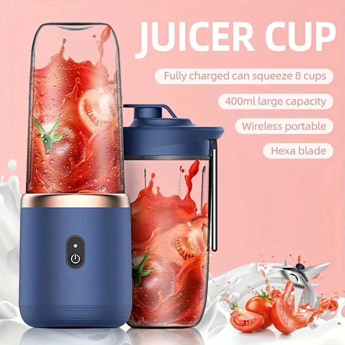 Portable Electric Blender - 6-Blade Juice  Smoothie Maker