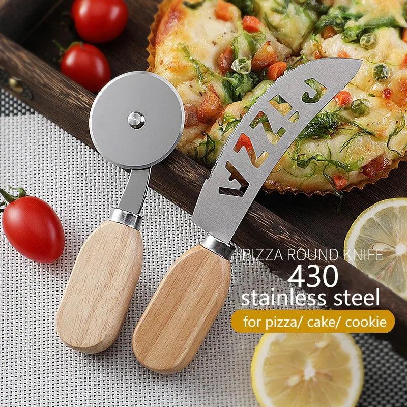 Stainless Steel Pizza Cutter - Versatile Kitchen Slicer for Pizza Bread  Cake