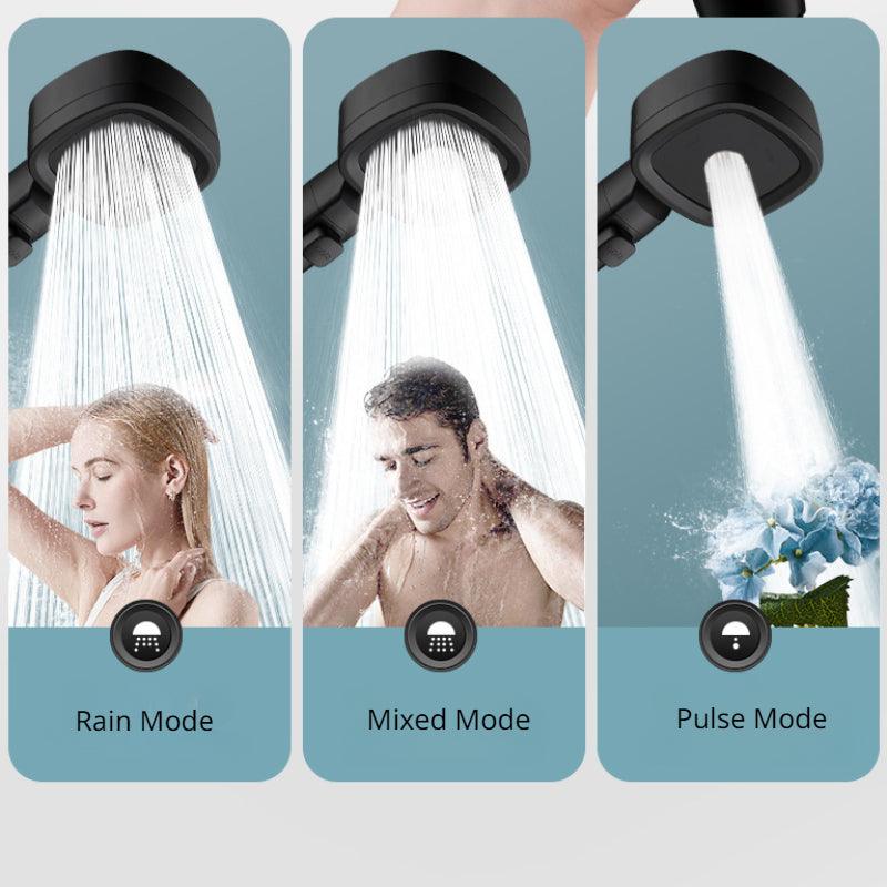 High Pressure Water Saving Shower Head - 3 Modes Adjustable Massage Sprayer