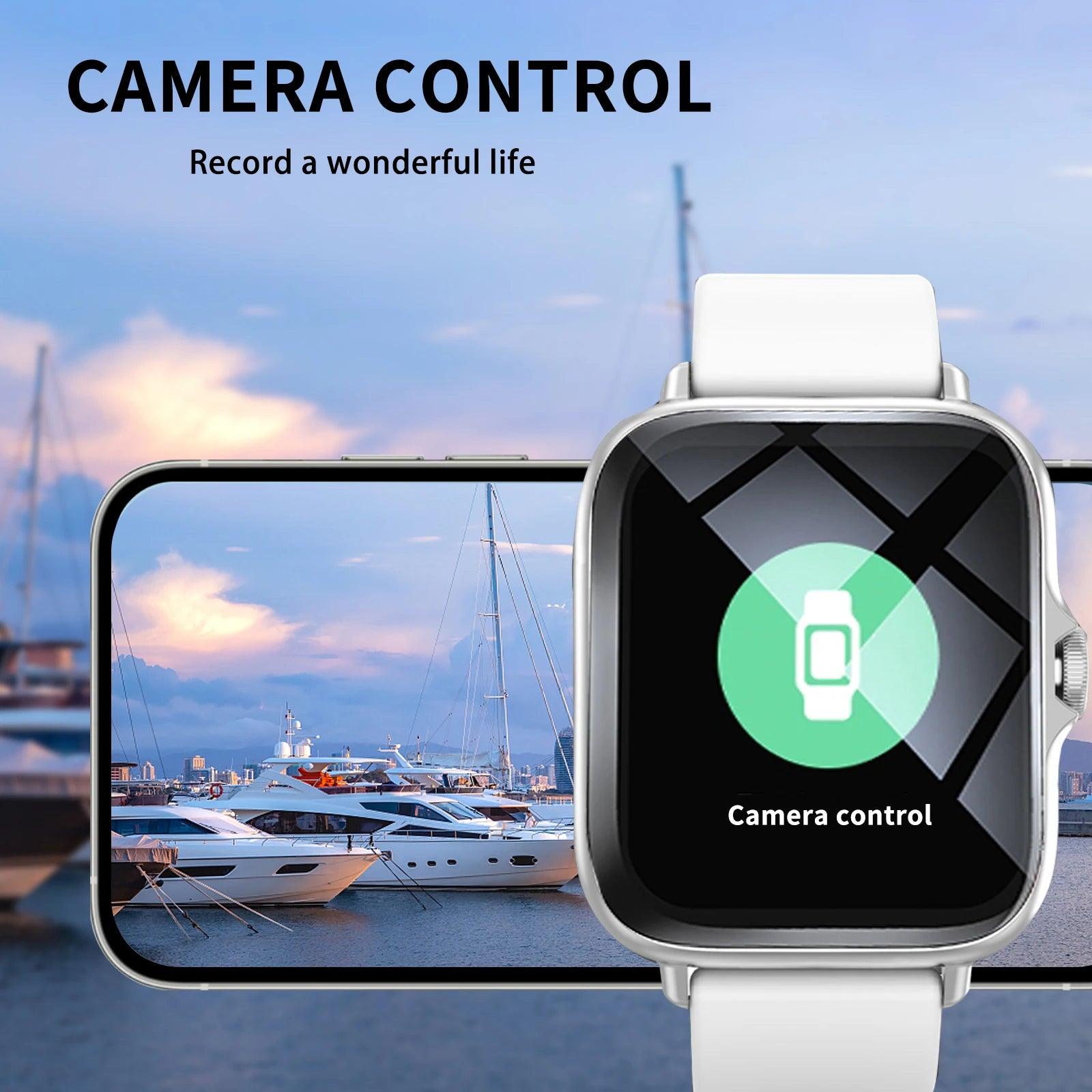 Smartwatch - Multi-Sport Mode with Call and Message Alerts Customizable Dial