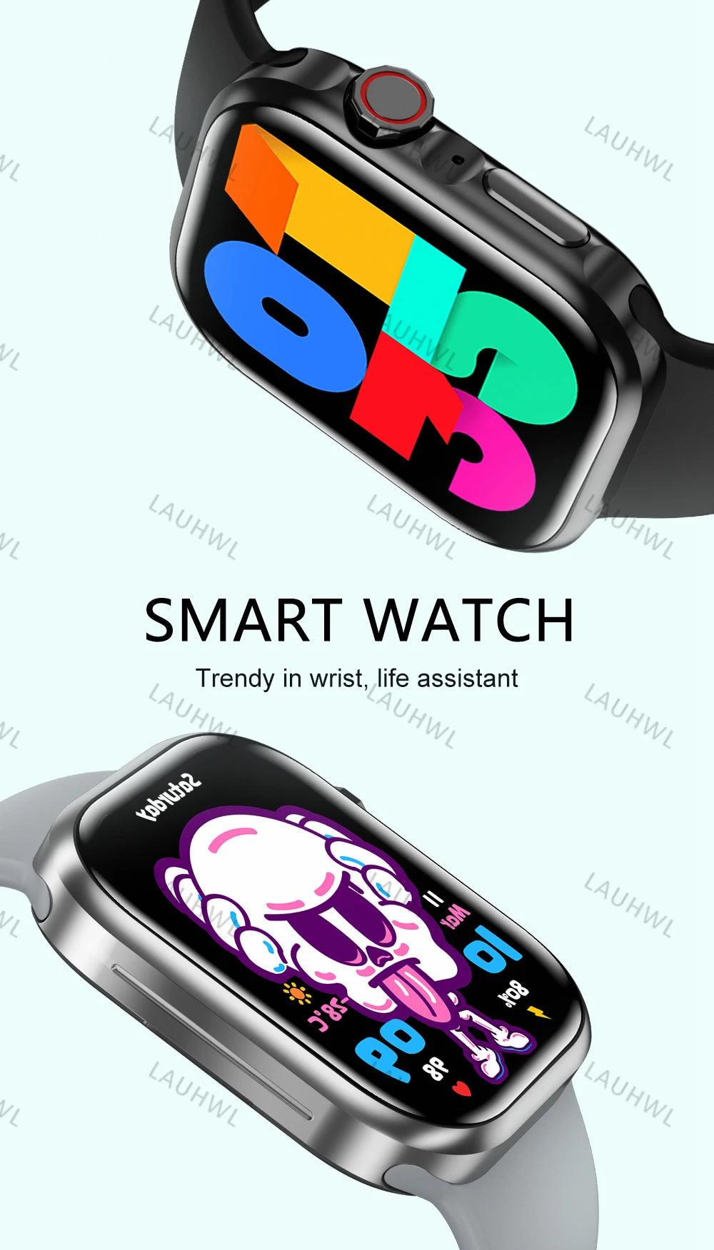 Smart Watch Series 9 - HD Fitness Tracker with Heart Rate  Blood Pressure Monitor