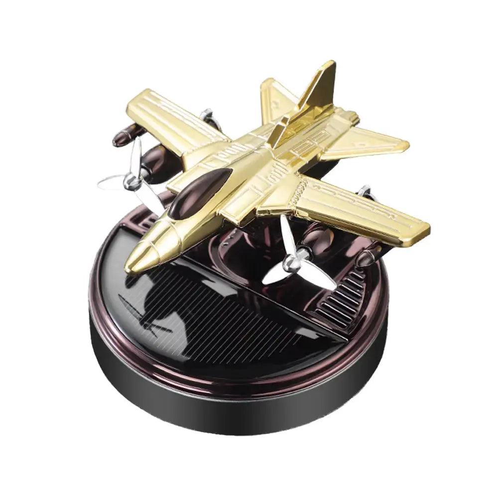 Solar Fighter Car Air Freshener - Rotating Perfume Decoration Accessories