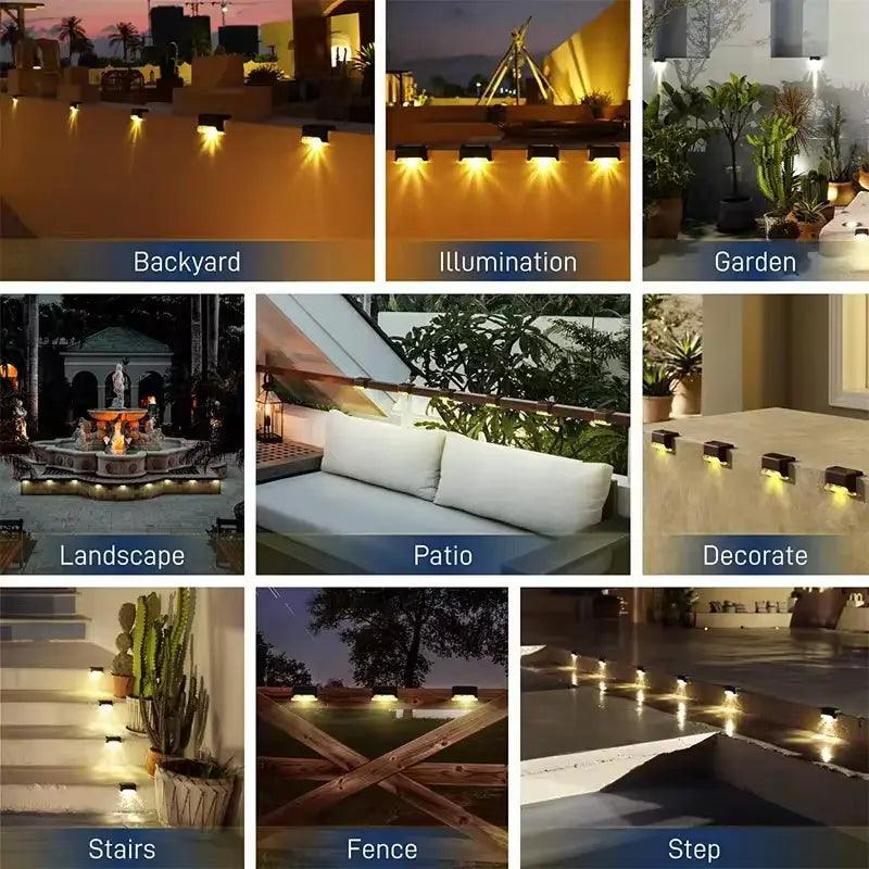 Solar LED Step Light | Waterproof Outdoor Garden Path Illumination