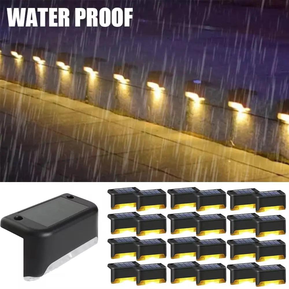 Solar LED Step Light | Waterproof Outdoor Garden Path Illumination