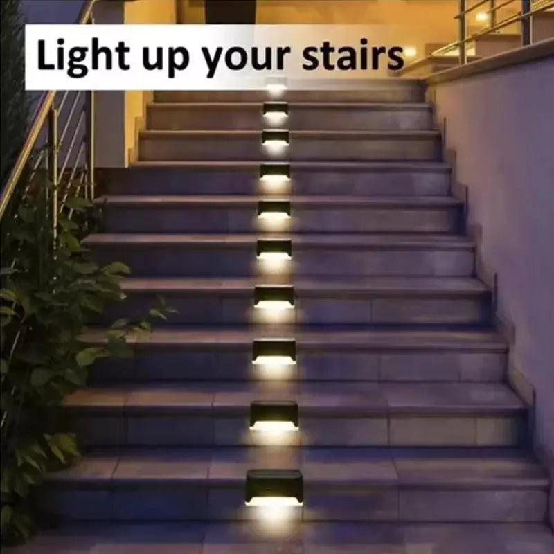 Solar LED Step Light | Waterproof Outdoor Garden Path Illumination