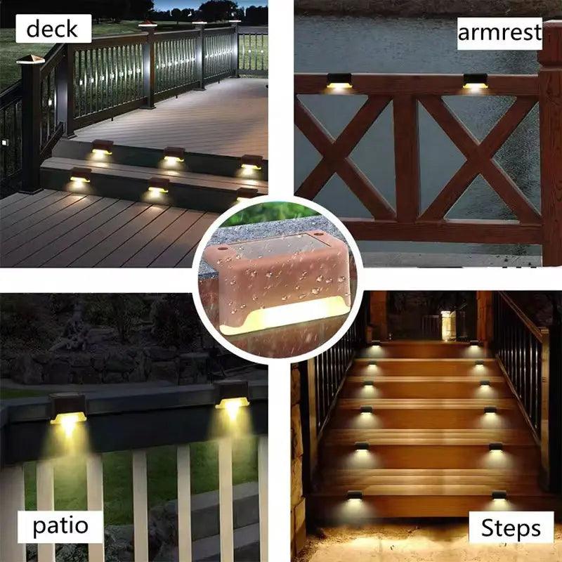 Solar LED Step Light | Waterproof Outdoor Garden Path Illumination