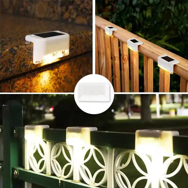 Lampe solaire à LED pour marches | Éclairage de chemin de jardin extérieur étanche 