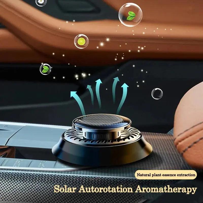 Solar-Powered Kinetic Car Air Freshener - Rotating Perfume Diffuser - STOREBLITZ