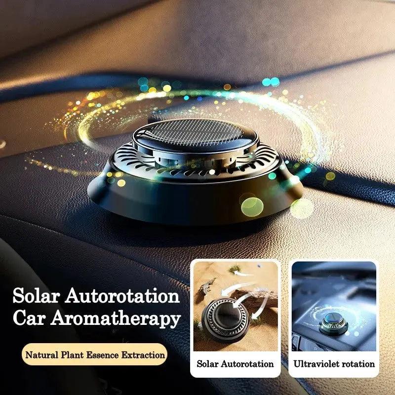 Solar-Powered Kinetic Car Air Freshener - Rotating Perfume Diffuser