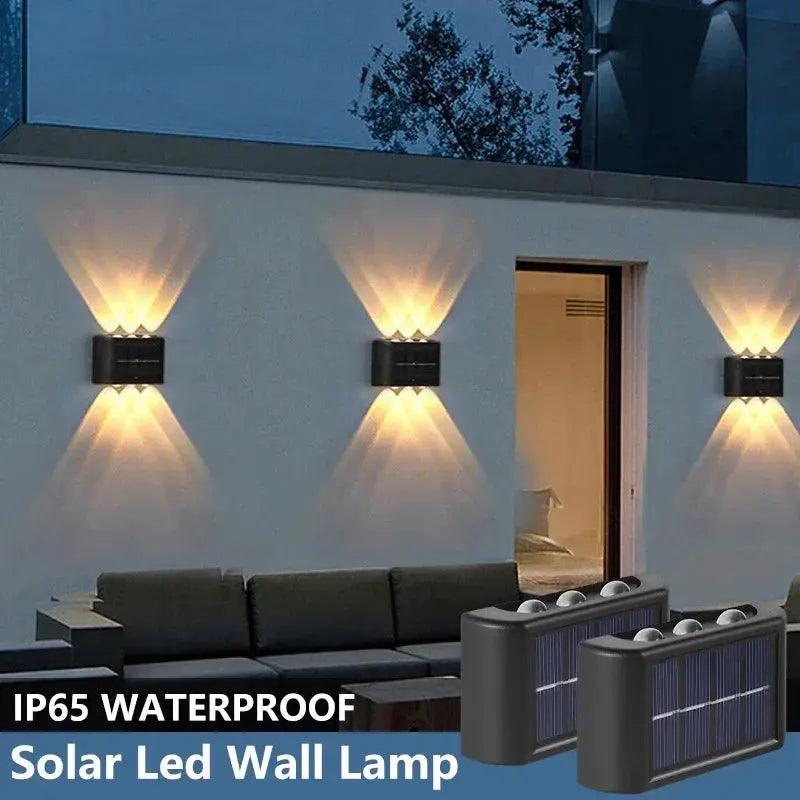 Solar Wall Light | Outdoor Waterproof Up-Down Garden Illumination