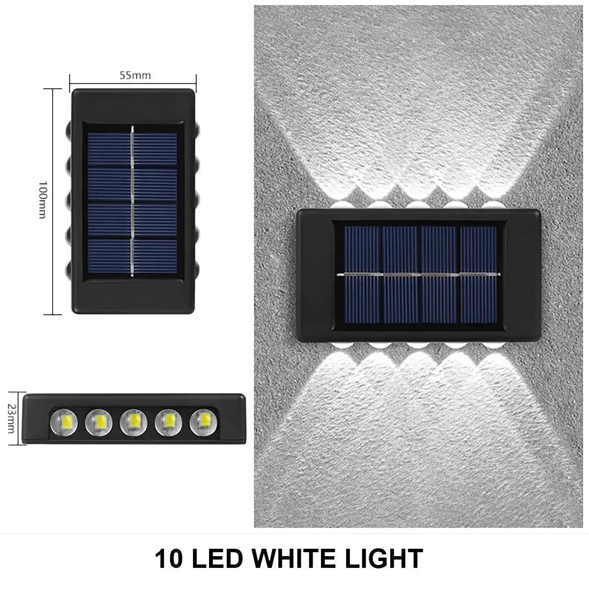 Solar Wall Light | Outdoor Waterproof Up-Down Garden Illumination