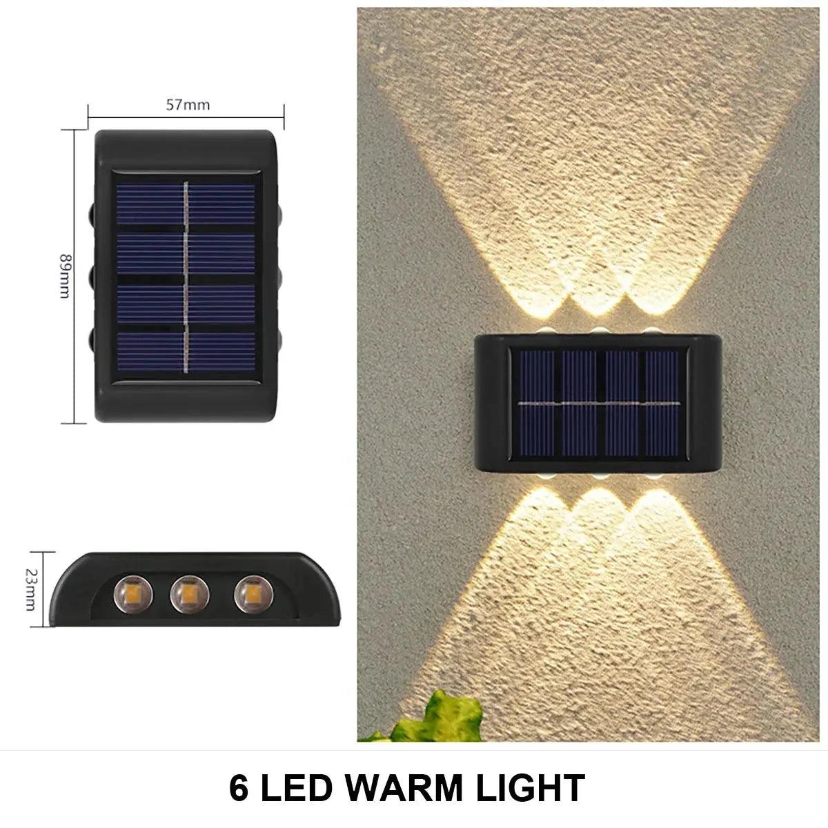 Solar Wall Light | Outdoor Waterproof Up-Down Garden Illumination