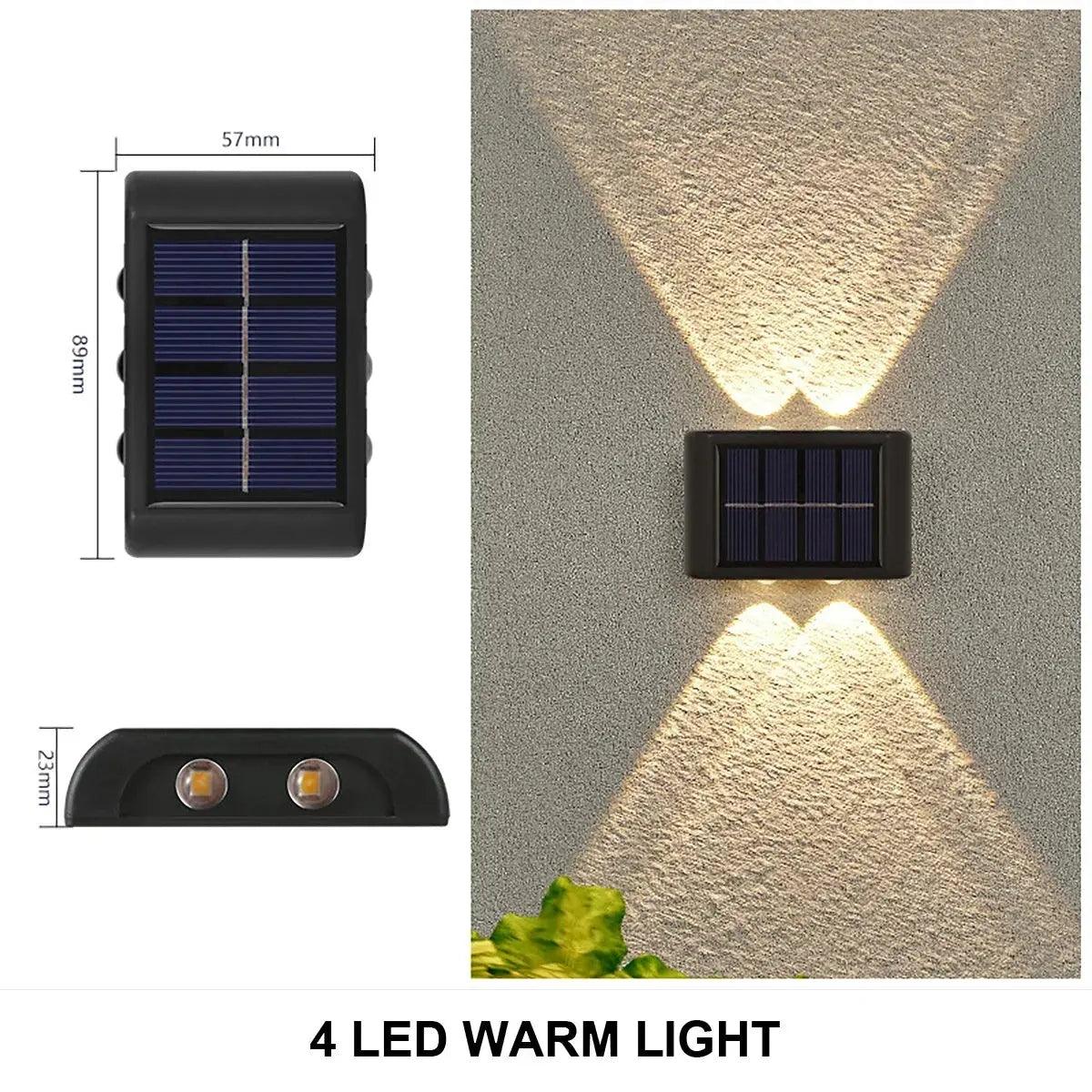 Solar Wall Light | Outdoor Waterproof Up-Down Garden Illumination