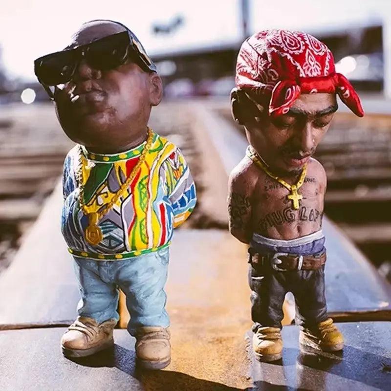 Statue de collection du rappeur Tupac | Figurine d'art hip-hop