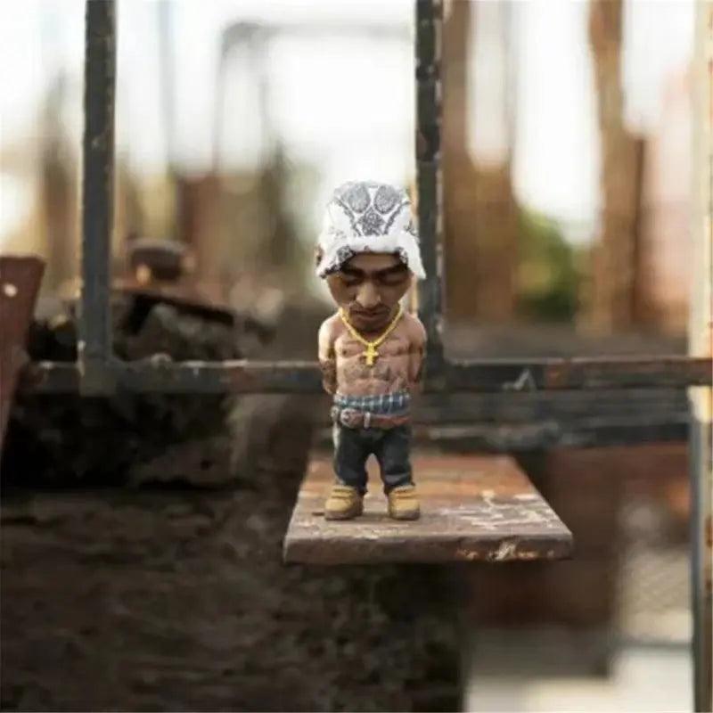 Statue de collection du rappeur Tupac | Figurine d'art hip-hop