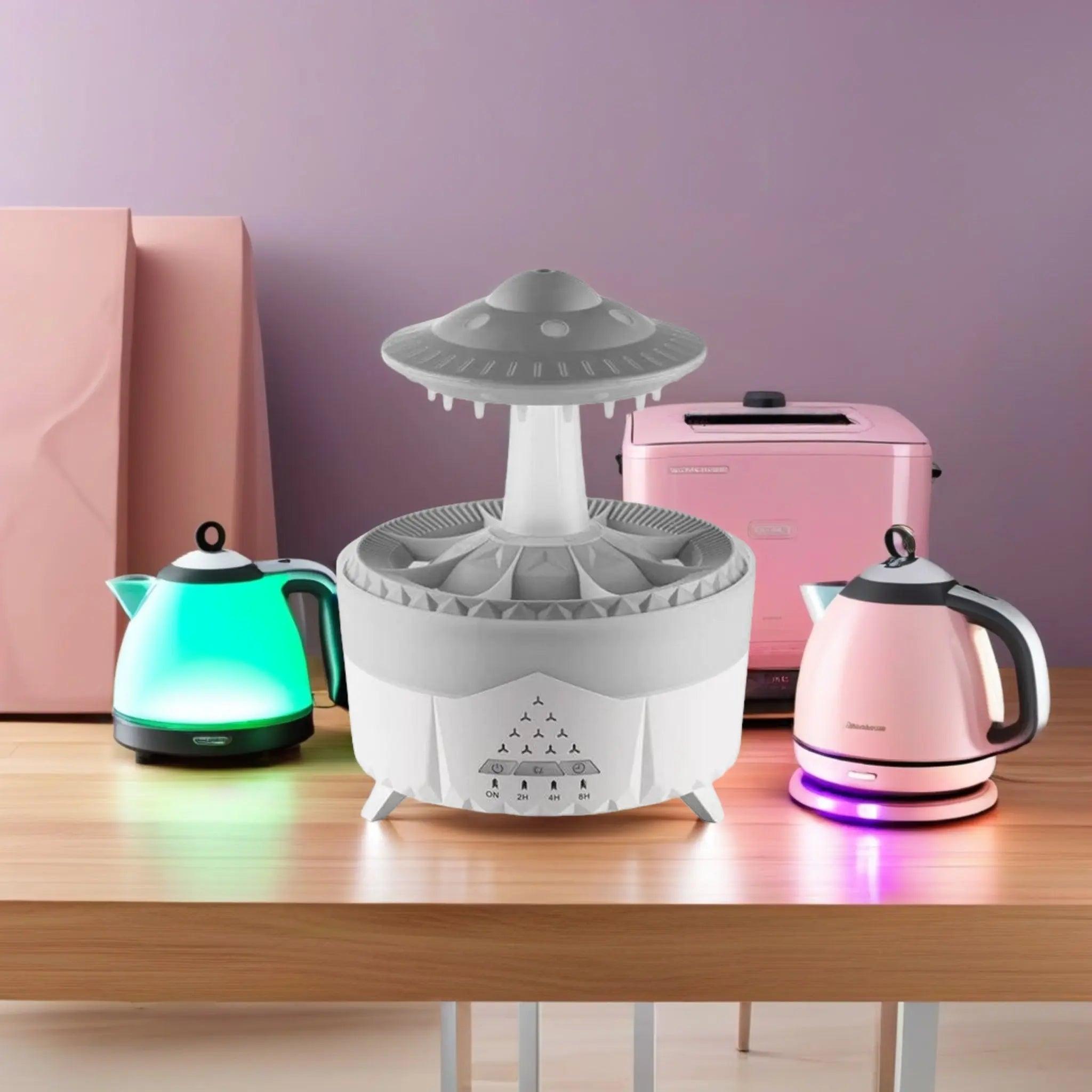 UFO Raindrop Humidifier - USB Essential Oil Aroma Diffuser for Home Decor