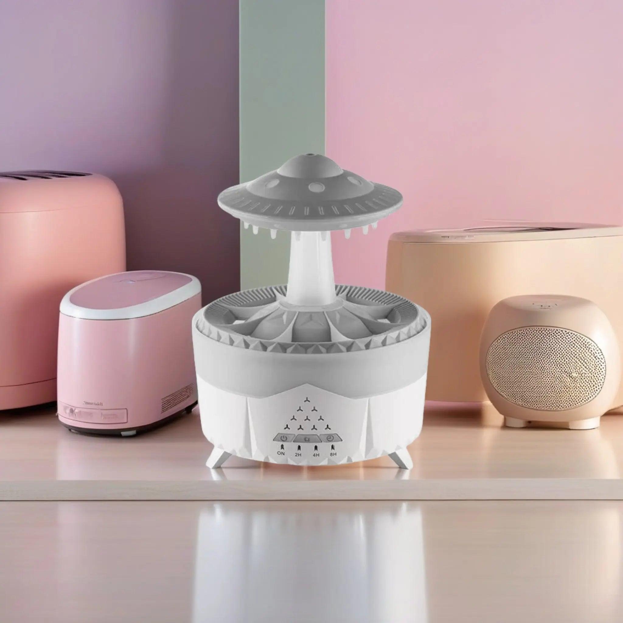 UFO Raindrop Humidifier - USB Essential Oil Aroma Diffuser for Home Decor