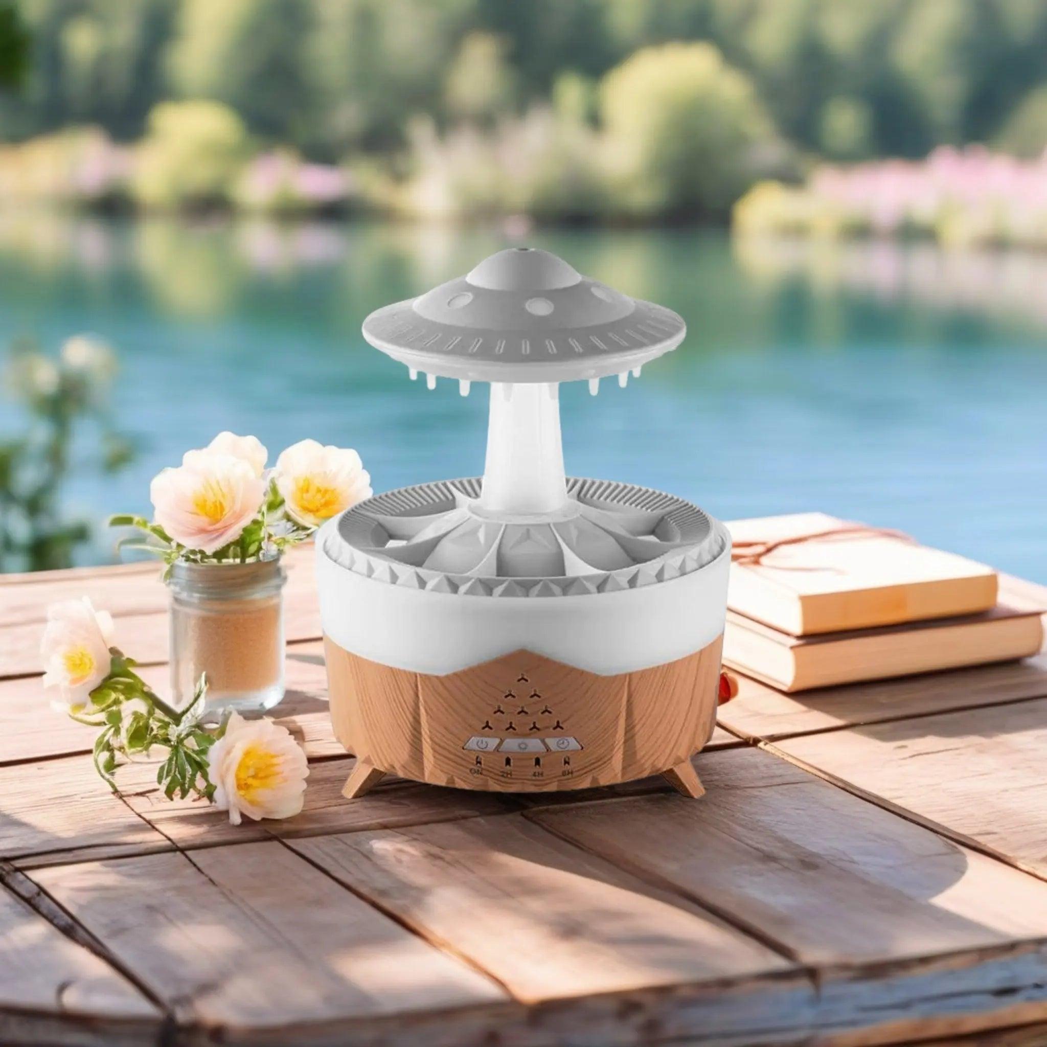 UFO Raindrop Humidifier - USB Essential Oil Aroma Diffuser for Home Decor