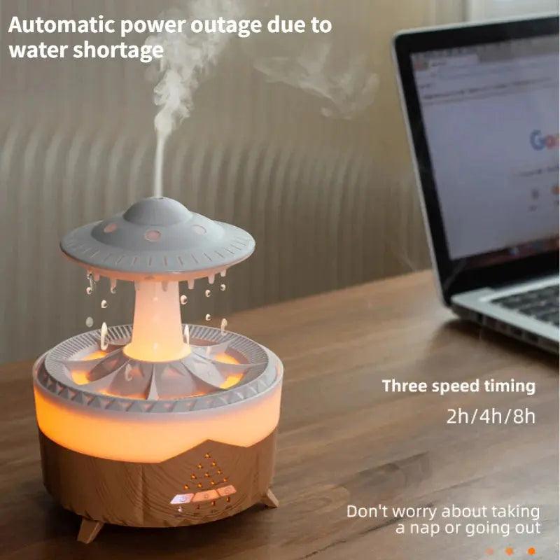 UFO Raindrop Humidifier - USB Essential Oil Aroma Diffuser for Home Decor