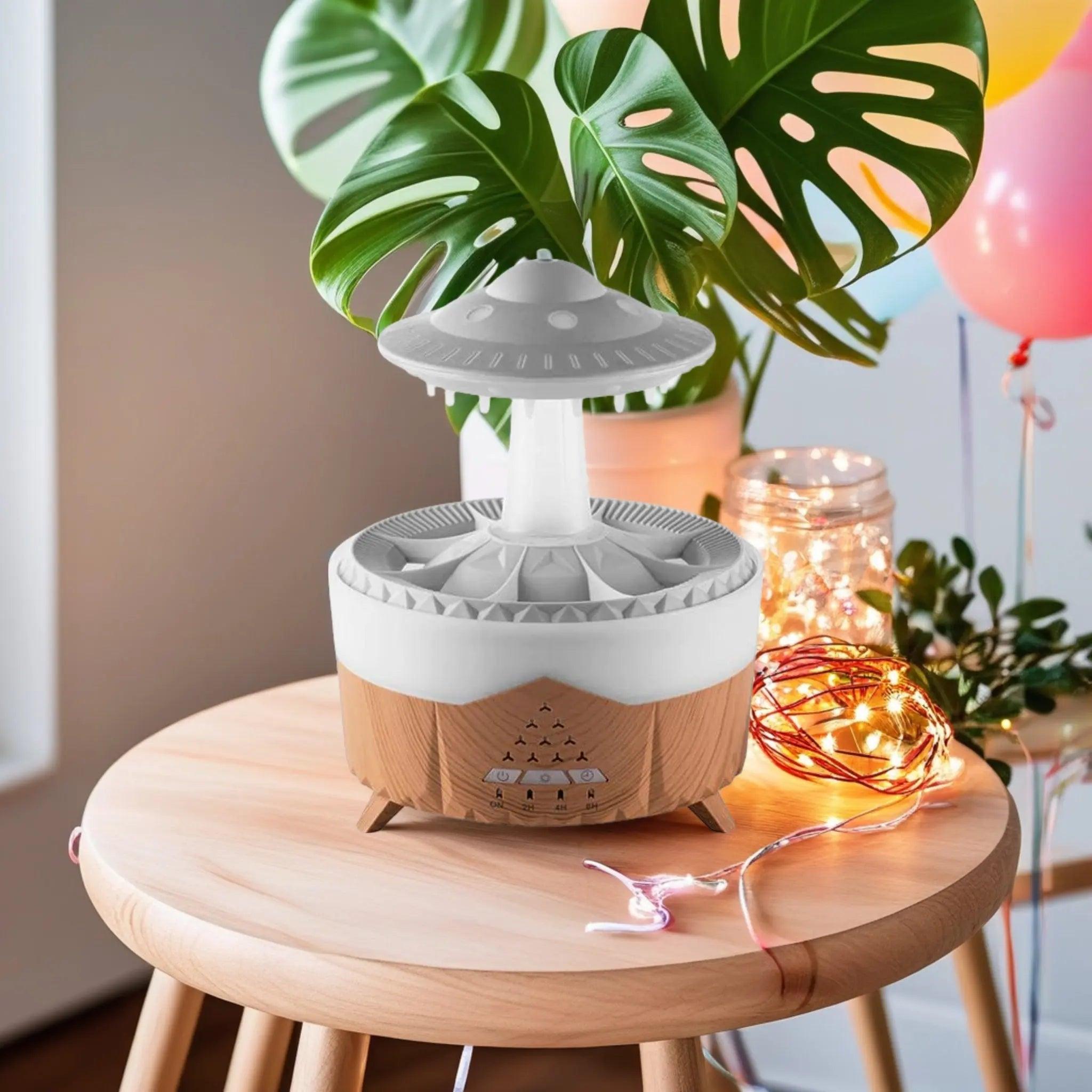 UFO Raindrop Humidifier - USB Essential Oil Aroma Diffuser for Home Decor - STOREBLITZ