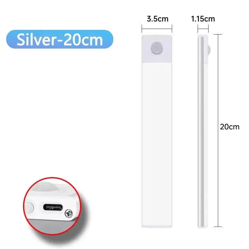 USB Motion Sensor LED Cabinet Light | 20-60cm Rechargeable Lamp