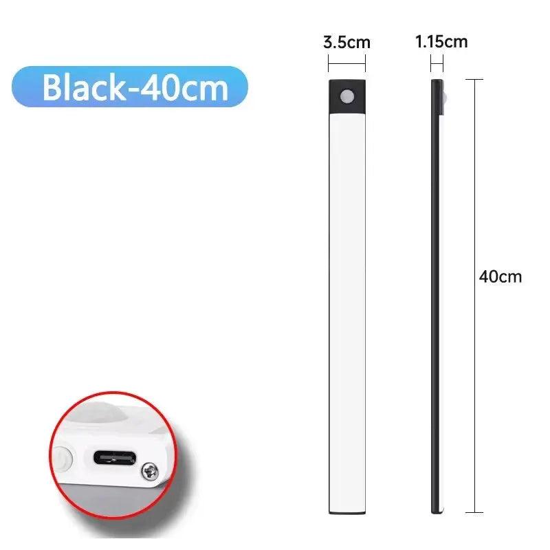 USB Motion Sensor LED Cabinet Light | 20-60cm Rechargeable Lamp