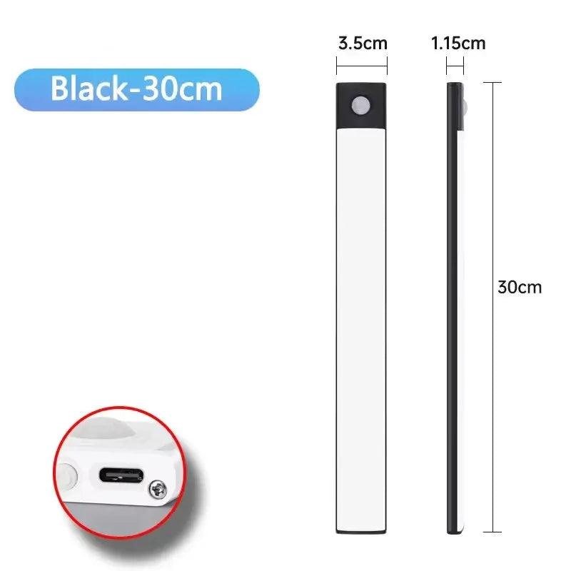 USB Motion Sensor LED Cabinet Light | 20-60cm Rechargeable Lamp