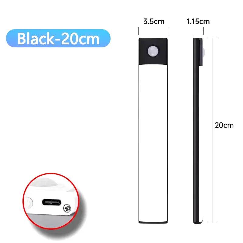 USB Motion Sensor LED Cabinet Light | 20-60cm Rechargeable Lamp