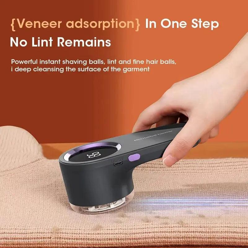 USB Rechargeable Lint Remover | Electric Fabric Shaver with LED Display