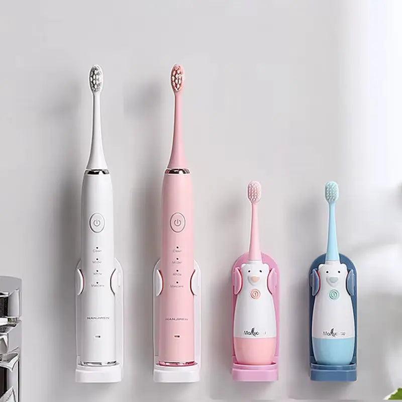 Universal Adjustable Toothbrush Holder | Wall-Mounted Electric Toothbrush Base